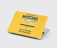 Thumbnail for Cessna Citation Mustang design on yellow MacBook case