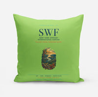 Thumbnail for New York Stewart International Airport (SWF) design on light green pillow