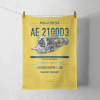 Thumbnail for AE 2100D3 design on yellow towel