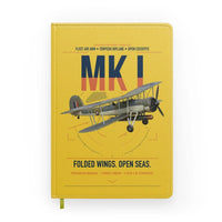Thumbnail for Fairey Swordfish Mk I design on yellow notebook