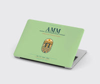Thumbnail for Queen Alia International Airport (AMM) design on light green MacBook case