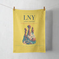 Thumbnail for Lanai Airport (LNY) design on yellow towel