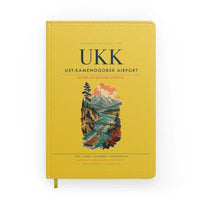 Thumbnail for Ust-Kamenogorsk Airport (UKK) design on yellow notebook