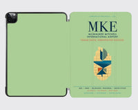 Thumbnail for Milwaukee Mitchell International Airport (MKE) design on light green ipad tablet case