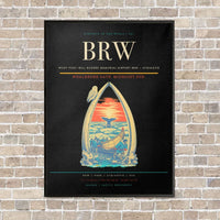 Thumbnail for Wiley Post–Will Rogers Memorial Airport BRW — Utqiagvik vertical canvas print - framed - black background