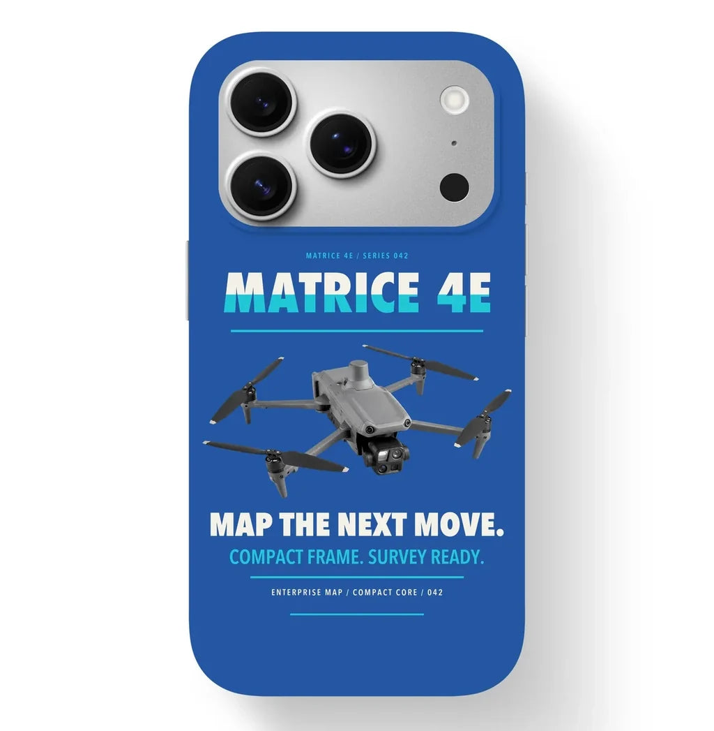 DJI Matrice 4E Case design on blue iphone case