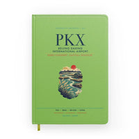 Thumbnail for Beijing Daxing International Airport (PKX) design on light green notebook