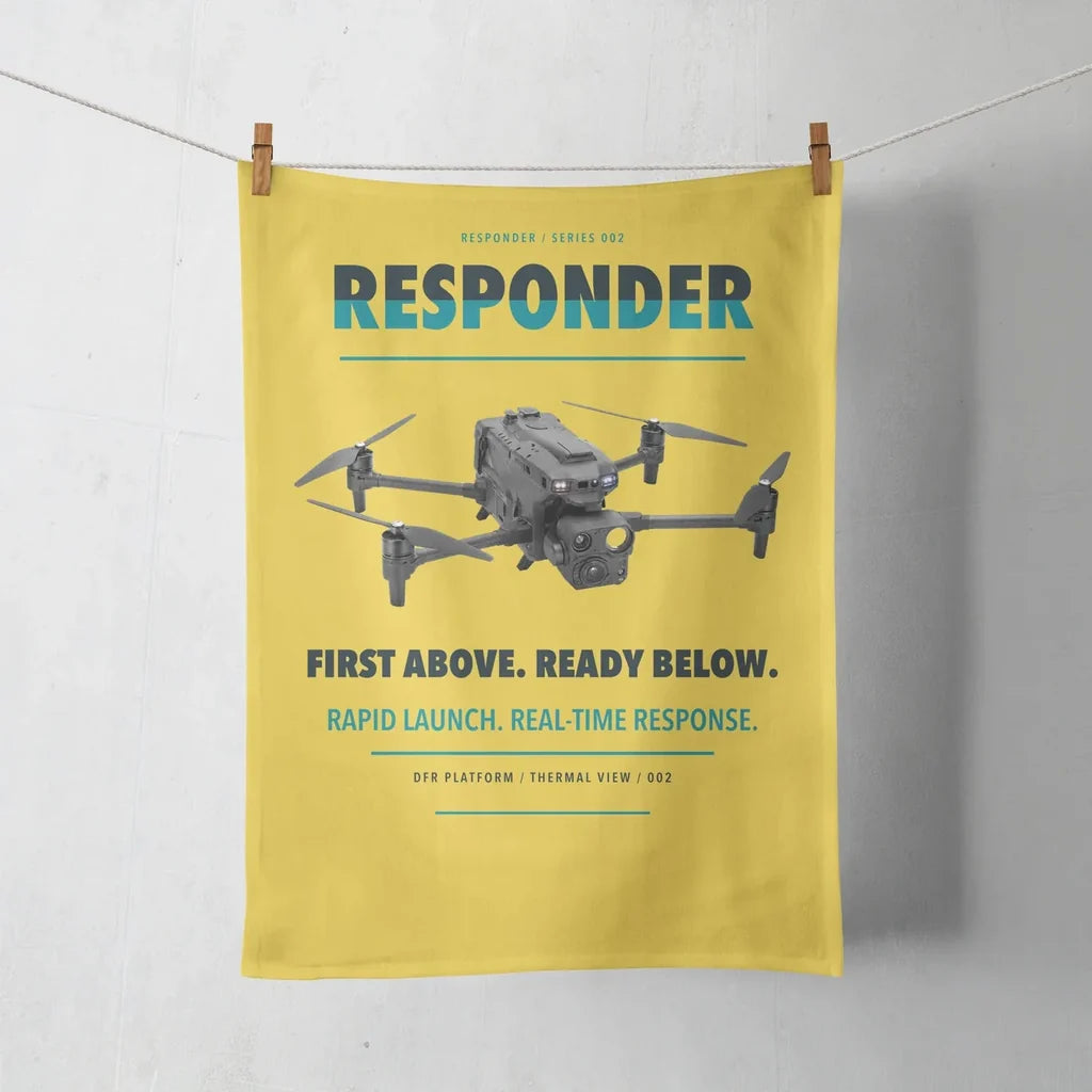 BRINC Responder design on yellow towel