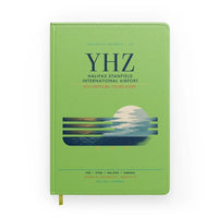 Thumbnail for Halifax Stanfield International Airport (YHZ) design on light green notebook