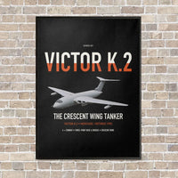 Thumbnail for Handley Page Victor K.2 vertical canvas print - framed - black background