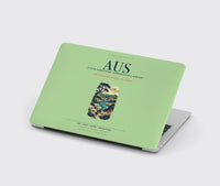 Thumbnail for Austin-Bergstrom International Airport (AUS) design on light green MacBook case