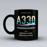 Thumbnail for A330-200P2F Mug design on black airbus