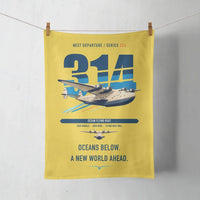 Thumbnail for Boeing 314 Clipper design on yellow towel