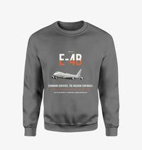 Thumbnail for E-4B Nightwatch design on gray sweatshirt