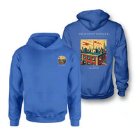 Thumbnail for VINTAGE G4312 - The Rooftop Windsock - Double-Side Hoodie design on blue double side