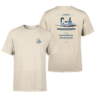 Thumbnail for Canadair C-4 Argonaut - North Star design on beige t shirt
