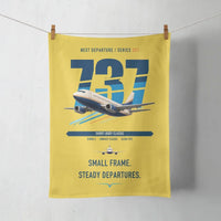 Thumbnail for Boeing 737-500 Classic design on yellow towel