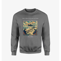 Thumbnail for VINTAGE G4000 - The First Flight Dunes - Designed Sweatshirts design on gray