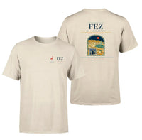 Thumbnail for Fes (FEZ) design printed on beige double-side t-shirt