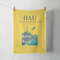 Thumbnail for Haugesund Airport, Karmøy (HAU) design on yellow towel