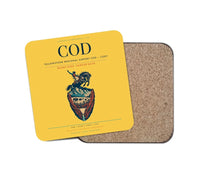 Thumbnail for Yellowstone Regional Airport (COD) design on yellow 1 piece coaster