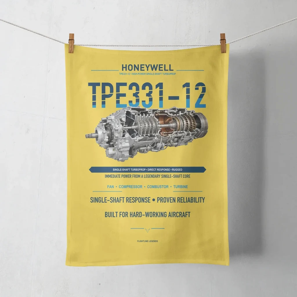 TPE331-12 design on yellow towel