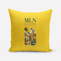 Thumbnail for Melilla Airport (MLN) design on yellow pillow