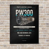Thumbnail for PW300 vertical canvas print - framed - black background