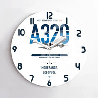 Thumbnail for Airbus A320neo design on white no frame wall clock