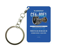 Thumbnail for CF6-80E1 Key Chain design on blue key chain