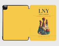 Thumbnail for Lanai Airport (LNY) design on yellow ipad tablet case