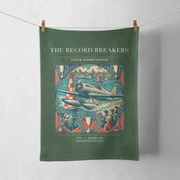 Thumbnail for VINTAGE G4030 - The Record Breakers - Designed Towels design on darkgreen