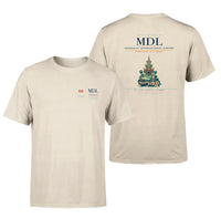 Thumbnail for Mandalay International Airport (MDL) design printed on beige double-side t-shirt