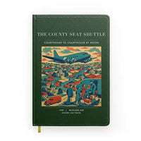 Thumbnail for VINTAGE G4388 - The County Seat Shuttle - Designed Notebooks design on darkgreen
