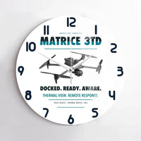 Thumbnail for DJI Matrice 3TD design on white no frame wall clock