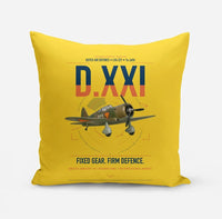Thumbnail for Fokker D.XXI — Dutch LVA aircraft 221 design on yellow pillow