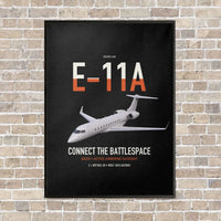 Thumbnail for E-11A BACN vertical canvas print - framed - black background