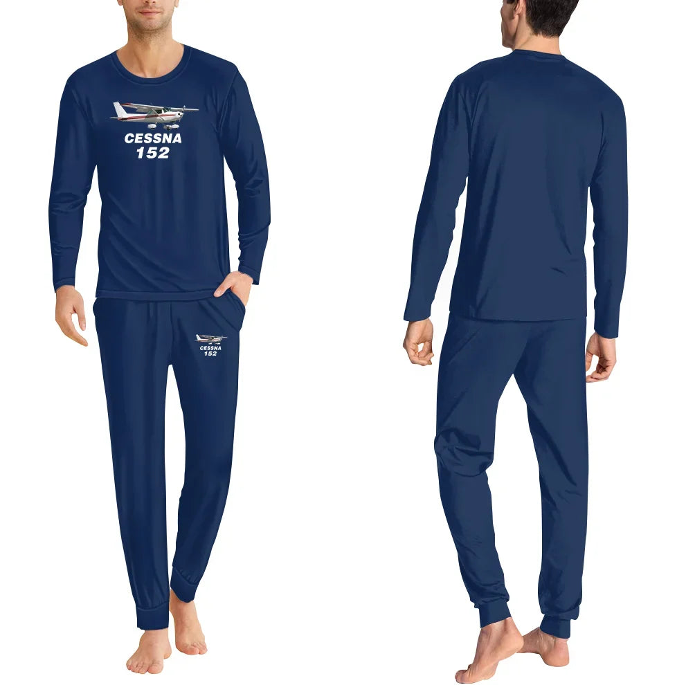 The Cessna 152 men pajamas - Dark Blue