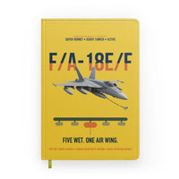 Thumbnail for F A-18E F Buddy Tanker design on yellow notebook