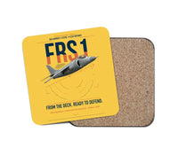 Thumbnail for British Aerospace Sea Harrier FRS.1 design on yellow 1 piece coaster