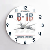 Thumbnail for B-1B Lancer design on white no frame wall clock