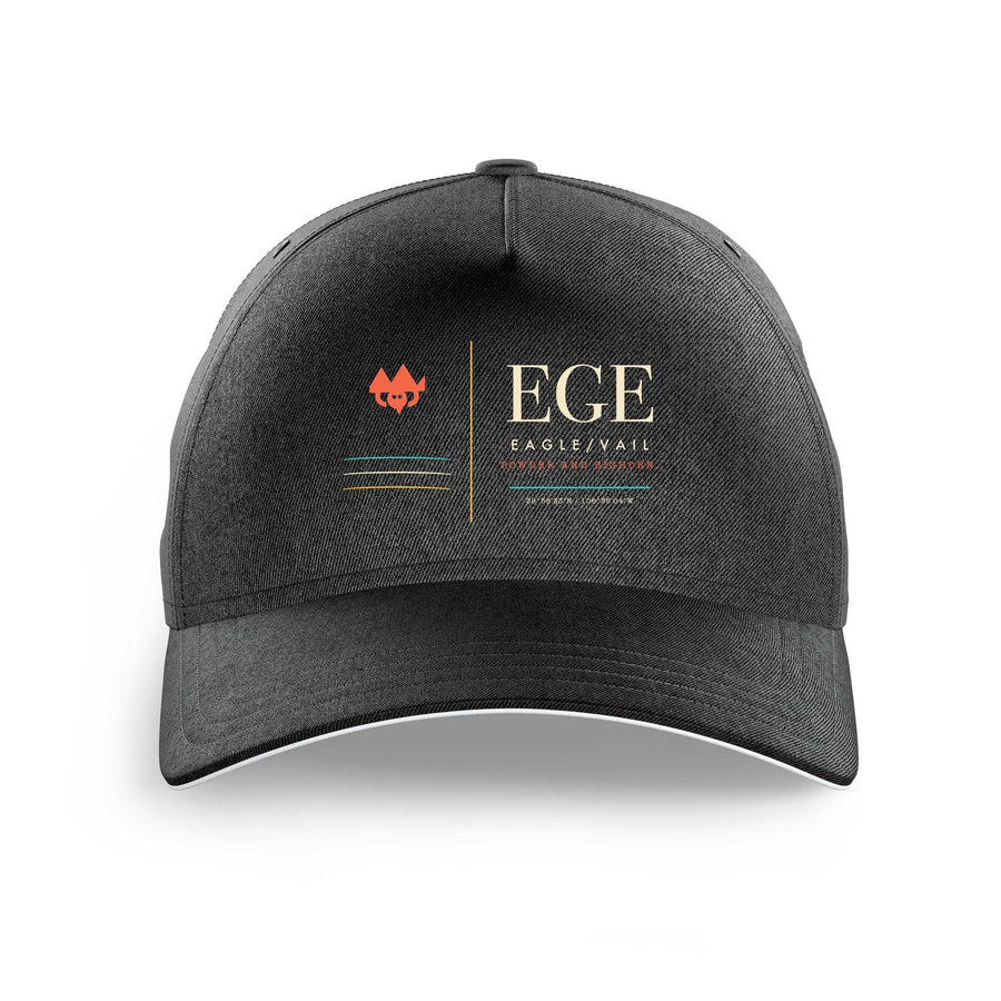 Eagle County Regional Airport EGE — Vail (EGE) design on black printed hat
