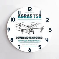 Thumbnail for DJI Agras T50 design on white no frame wall clock