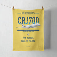 Thumbnail for Bombardier CRJ700 design on yellow towel