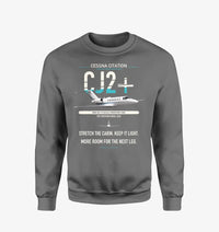 Thumbnail for Cessna Citation CJ2+ design on gray sweatshirt