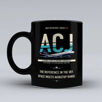 Thumbnail for ACJ320neo Mug design on black airbus