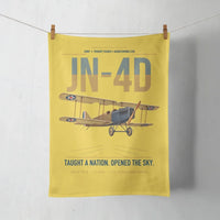 Thumbnail for Curtiss JN-4D Jenny design on yellow towel