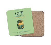 Thumbnail for Gulfport–Biloxi International Airport (GPT) design on light green 1 piece coaster