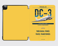 Thumbnail for Douglas DC-3 design on yellow ipad tablet case