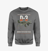 Thumbnail for Junkers Ju 87D-3 design on gray sweatshirt